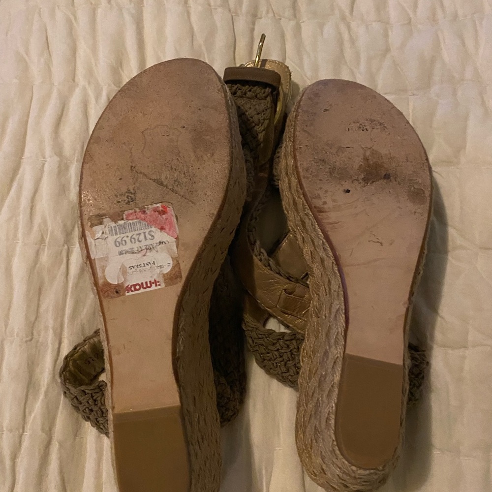 Stuart Weitzman Platform Sandals Size 7.5 - image 4